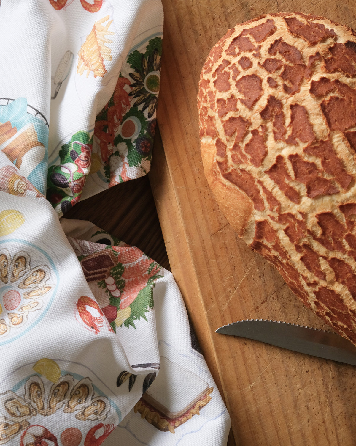 Seafood Feast - Tea Towel