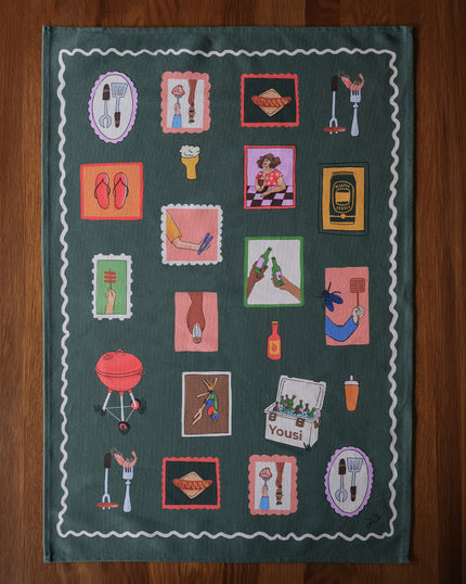 Warm Weekends - Tea Towel