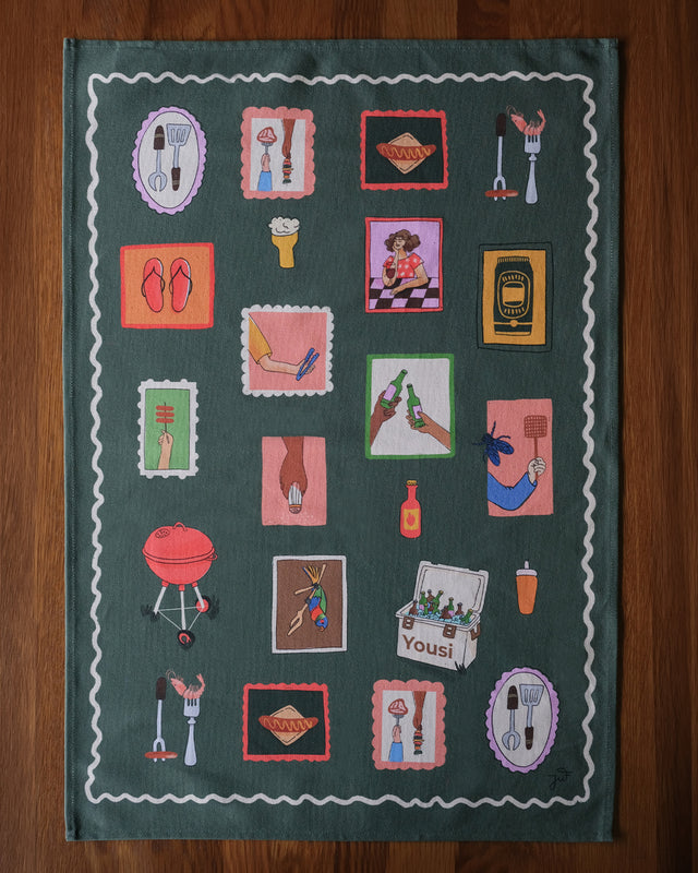 Warm Weekends - Tea Towel