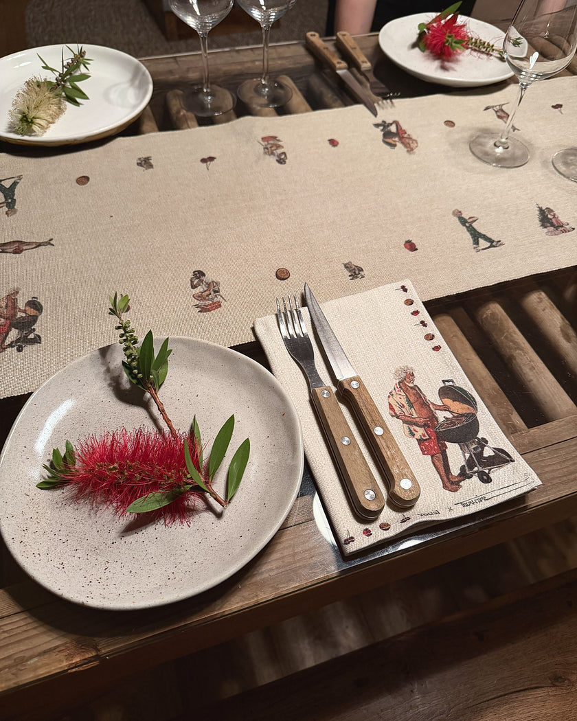 Pre-Order: The Aussie Christmas Table (Runner + Napkins + Tea Towel)