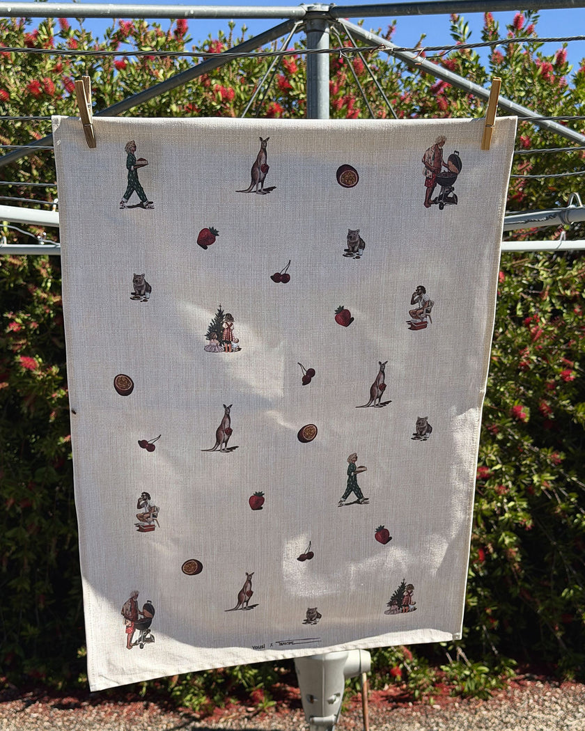 Pre-Order: Aussie Christmas Tea Towel