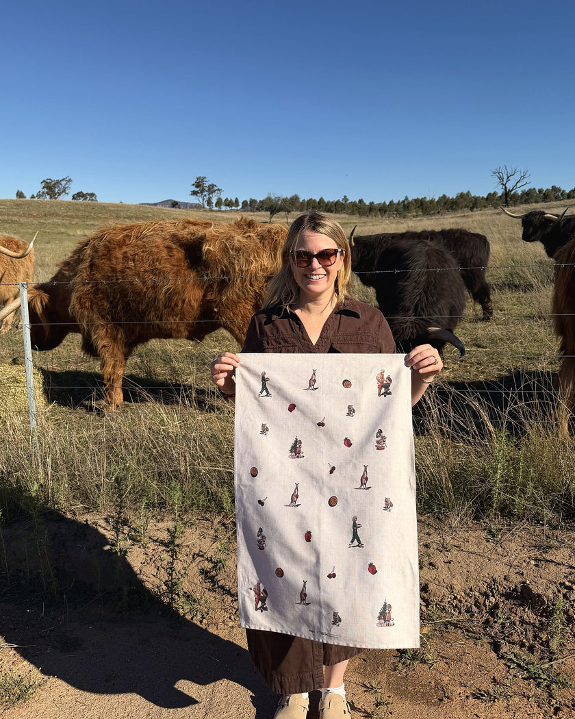 Pre-Order: Aussie Christmas Tea Towel
